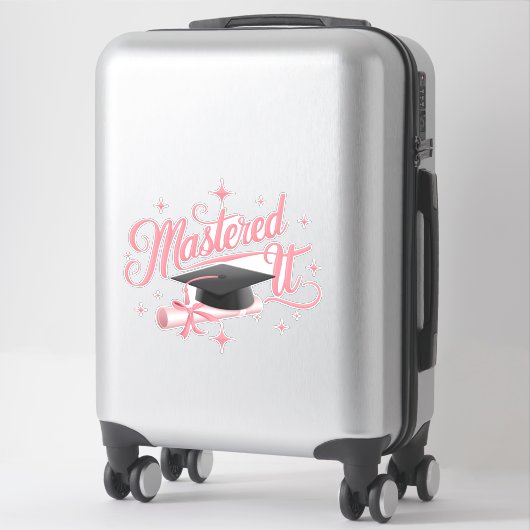 Masterdoctoraat Afstuderen MBA-Afstuderen Sticker (Koffer)