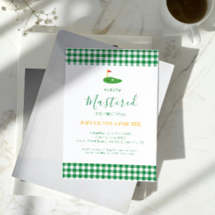 Mastered eerste jaar één gat in één groene verjaar kaart