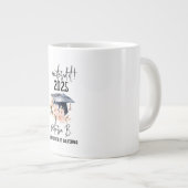 Mastered IT Afstuderen College Afstuderen cadeau, Extra Grote Beker (Voorkant rechts)