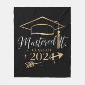 Mastered It Class van 2024 Afstuderen Gifts voor h Fleece Deken (Voorkant)