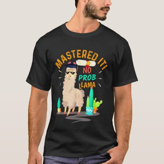 Mastered it No Prob Llama Class of 2019 Afstuderen T-shirt (Voorkant)