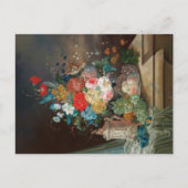 Masterful Stilleven: Bloemen & Fruit Briefkaart (Voorkant)