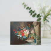 Masterful Stilleven: Bloemen & Fruit Briefkaart (Staand voorkant)