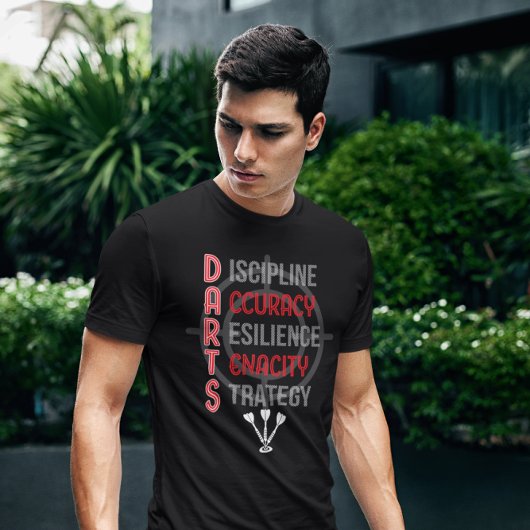 Mastering DARTS: De Core Principles - Dart Player T-shirt