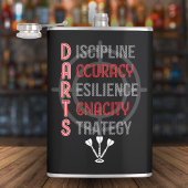 Mastering DARTS: De Core Principles Flask 8 oz. Heupfles
