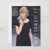 Mastering It Photo Graduation Faire-part (Devant)