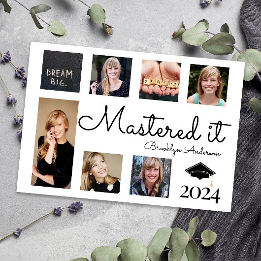 Masterisé It Photo Collage Faire-part d'études sup