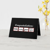 Master's Degree - AANGEPASTE NAAM - Gefeliciteerd Kaart (Gele Bloem)