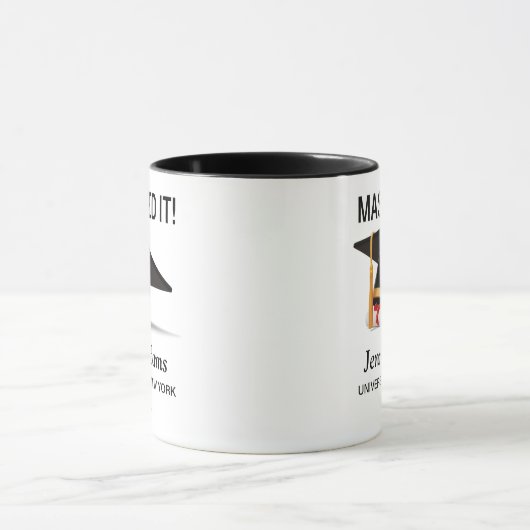 Masters Degree Afstuderen beheerst het Mok (Midden)