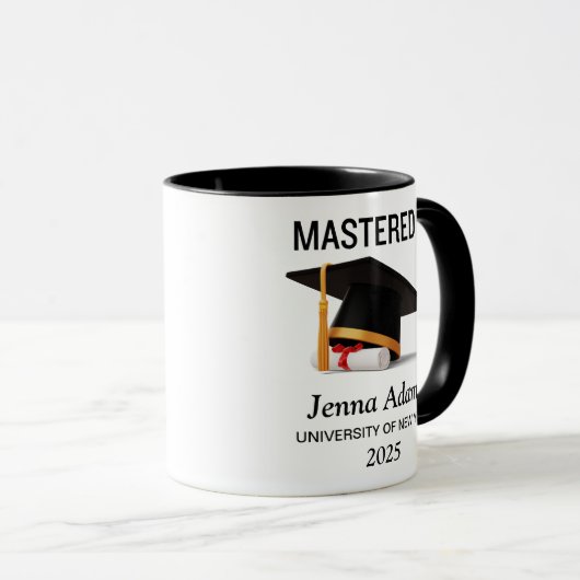 Masters Degree Afstuderen beheerst het Mok (Voorkant rechts)
