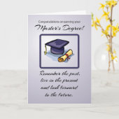 Master's Degree Afstuderen Herinner het verleden Kaart (Gele Bloem)