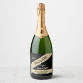 Master's degree Congrats Drank Label Set Sparkling Wijnetiket (Voorkant)