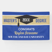 Master's Degree Gefeliciteerd! CUSTOM Spandoek (Horizontaal)