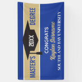 Master's Degree Gefeliciteerd! CUSTOM Spandoek (Verticaal)