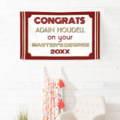 Master's Degree Gefeliciteerd! Gepersonaliseerd Spandoek (Insitu)