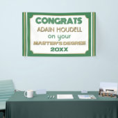 Master's Degree Gefeliciteerd! Gepersonaliseerd Spandoek (Beurs)