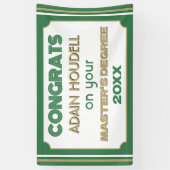Master's Degree Gefeliciteerd! Gepersonaliseerd Spandoek (Verticaal)