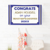 Master's Degree Gefeliciteerd! Gepersonaliseerd Spandoek (Insitu)