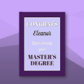 Master's Degree! Gepersonaliseerd afstuderen Kaart