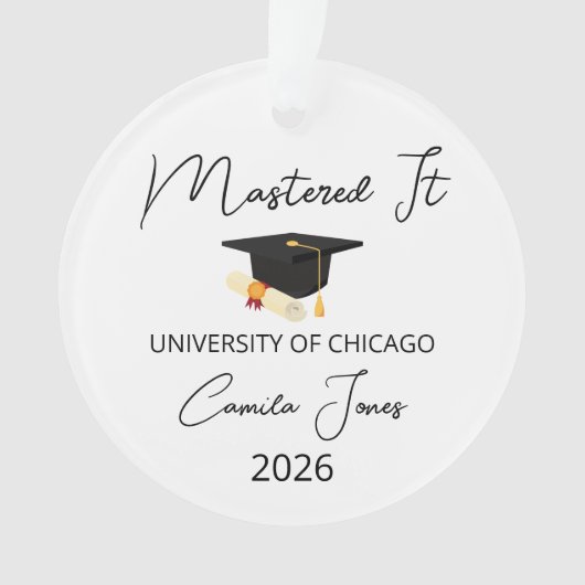 Masters Degree Graduation Gift for Her, Masters De (devant)