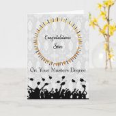 Masters Degree Kaart voor Son Gold Wreath (Gele Bloem)