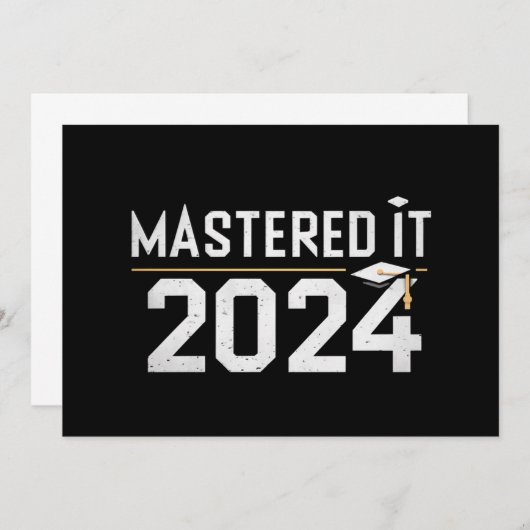 Master's Degree Mastered IT 2024 Masters Degree Aankondiging (Voorkant / Achterkant)