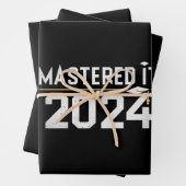 Master's Degree Mastered IT 2024 Masters Degree Inpakpapier Vel (In situ)