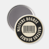Masters Degree Priceless Magneet (Voorkant / Achterkant)