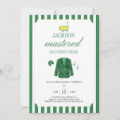 Masters Golf 1st Birthday Invitation Template: Edi (Devant)