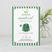 Masters Golf 1st Birthday Invitation Template: Edi (Debout devant)
