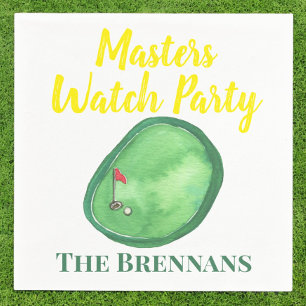 Masters Golf Kijkfeest Persoonlijk gemaakt Servet