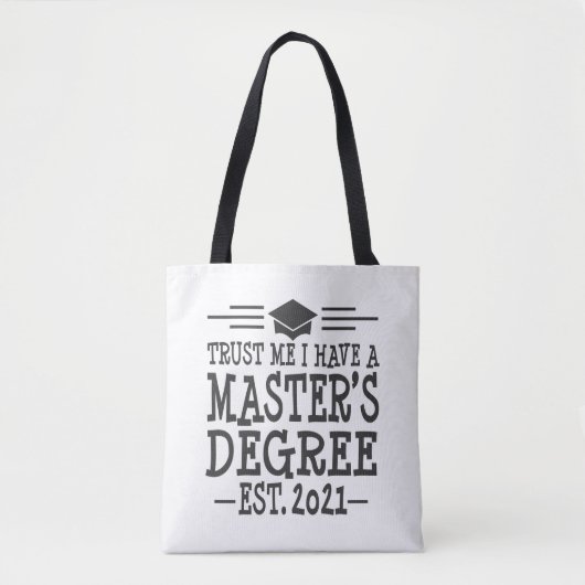 Masters Grafiek 2021 Afstuderen Gift MSW MBA MPH Draagtas (Voorkant)