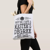 Masters Grafiek 2021 Afstuderen Gift MSW MBA MPH Draagtas (Dichtbij)
