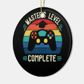 Master's Level Complete, Afstuderen GIft, meesters Keramisch Ornament (Links)