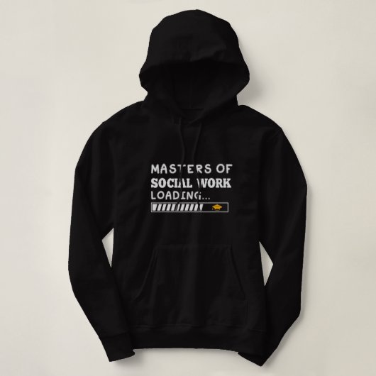 Masters of Social Work MSW Afstuderen Future Socia Hoodie (Design voorkant)