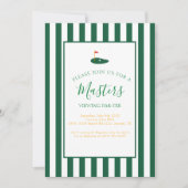 Masters Viewing Party Birthday Invitation  (Devant)