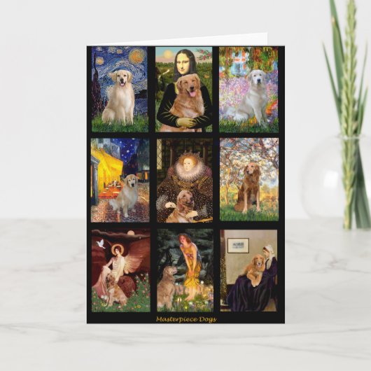 Masterstuk Golden Retrievers Kaart (Voorkant)