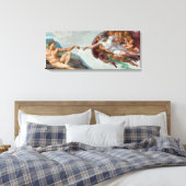Masterstuk op Canvas - "De schepping van Adam" (Insitu (Slaapkamer))