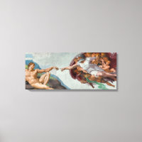 Masterstuk op Canvas - "De schepping van Adam"