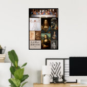 Masterstukken van Leonardo da Vinci Poster Set (Thuiskantoor)
