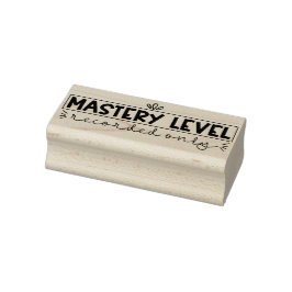 Mastery Level Alleen opgenomen docent Stamp Rubberstempel