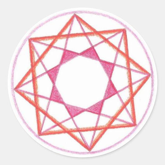 Mastery Mandala #2 Ronde Sticker (Voorkant)