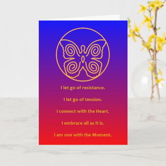 MASTERY OF THE MOMENT - DESIGN 8 - GREETING CARD KAART (Gele Bloem)