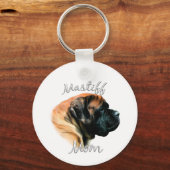 Mastiff (abrikoos) Mam 2 Sleutelhanger (Voorkant)