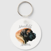 Mastiff (abrikoos) Mam 2 Sleutelhanger (Achterkant)