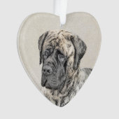 Mastiff anglais (Brindle) Peinture - Chien Art (devant)