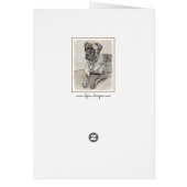 Mastiff anglais (Brindle) Peinture - Chien Art (Dos)