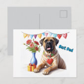 Mastiff auf einer Feier Briefkaart (Voorkant / Achterkant)