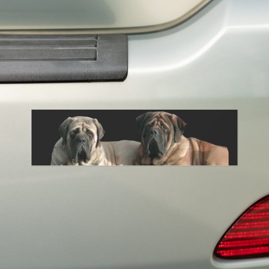 Mastiff Best Friends Bumpersticker (Op auto)