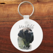 Mastiff (brindle) Pap 2 Sleutelhanger (Achterkant)